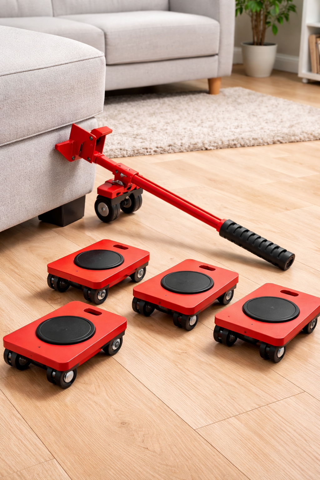 Furniture Lifter -Furniture Lifter Mover Tool Set Heavy Duty Furniture Shifting Lifting Moving Tool with Wheel Pads